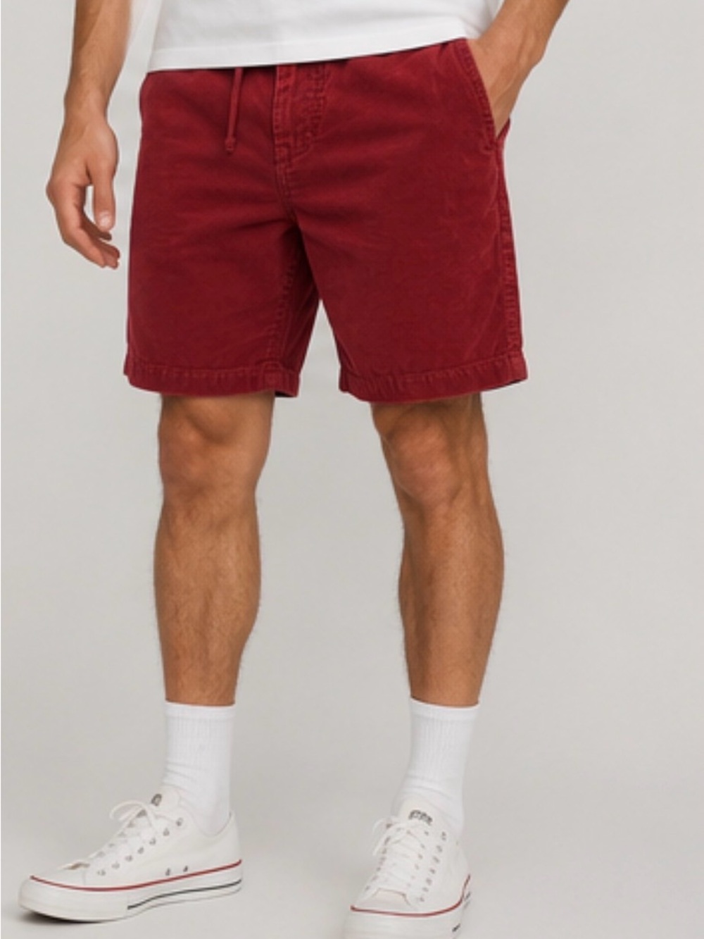 Chubbies Corduroy Drawstring Shorts – Red – Men’s Large